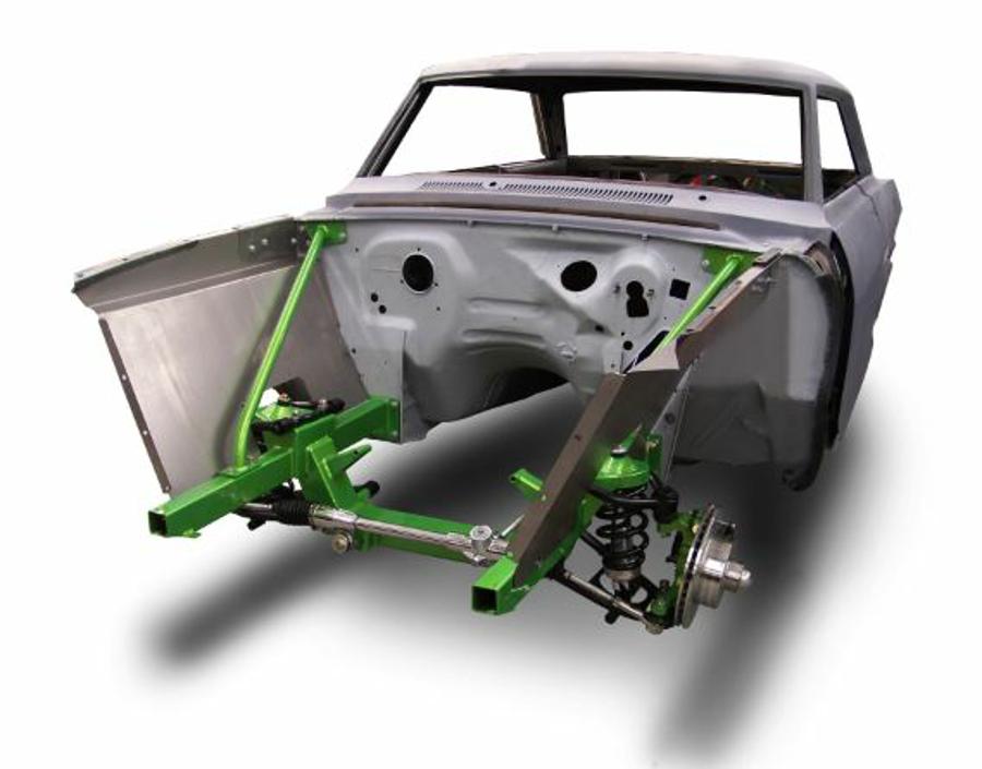 NEW 1962-1967 Chevy II and Nova IFS Kit with Bolt-on Subframe front